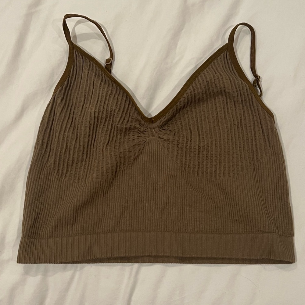 green bralette